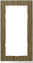 MERTEN M-Pure Decor РАМКА 2 поста б/перегородки, ДУБ/БЕЛЫЙ, SM