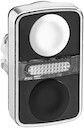 ГОЛОВКА КНОПКИ ДВОЙНАЯ БЕЗ МАРКИР + LED ZB4BW7A1720