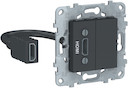 UNICA NEW розетка HDMI, антрацит