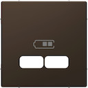 MERTEN D-Life ЦЕНТРАЛЬНАЯ НАКЛАДКА для USB механизма 2,1А, МОККО