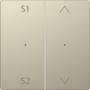 MERTEN D-Life PlusLink КЛАВИША 2-ная с S1/S2, вх/вз, САХАРА, SD