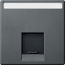 MERTEN ЦЕНТР.ПЛАТА для розетки SE RJ45 1пост, АНТРАЦИТ, SM