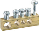 КЛЕММНЫЕ КОЛОДКИ НЕИЗОЛИРОВАННЫЕ, крепление винт М4, 1x16+2x10+1x6, Италия