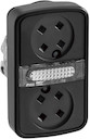 ГОЛОВКА КНОПКИ ДВОЙНАЯ БЕЗ ВСТАВОК + LED ZB4BW7A97