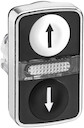 ГОЛОВКА КНОПКИ ДВОЙНАЯ С МАРКИРОВК + LED ZB4BW7A1724