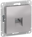 Розетка компьютерная AtlasDesign (RJ45, под рамку, с/у, алюминий)