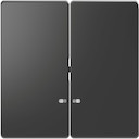 MERTEN D-Life КЛАВИША 2-ная с линзой для LED модуля, АНТРАЦИТ