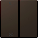 MERTEN D-Life PlusLink КЛАВИША 2-ная с S1/S2, пусто, МОККО, SD