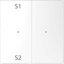 MERTEN D-Life PlusLink КЛАВИША 2-ная с S1/S2, пусто, БЕЛ. ЛОТОС, SD