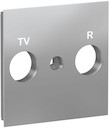 UNICA NEW ЛИЦЕВАЯ ПАНЕЛЬ TV/FM розетки, алюминий