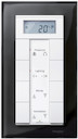 MERTEN M-Elegance РАМКА стеклянная 2 поста б/перегородки, ЧЕРНЫЙ ОНИКС, SM