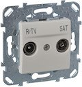 UNICA РОЗЕТКА R-TV/ SAT, одиночная, БЕЖЕВЫЙ