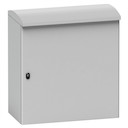 Шкаф внешн. Outdoor S3D HD 1000x800x400mm ral7035 IP66IK10 крыш+змк.с дв. бор.