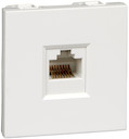 РОЗЕТКА W45 1XRJ45 CAT.5E ФОРМАТА 45Х22,5 БЕЛАЯ RAL 9003