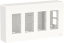 UNICA SYSTEM+ БЛОК открытой установки 4х2 белый