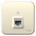 Розетка компьютерная Blanca (RJ45, в сборе, о/у, молоко)