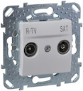 UNICA РОЗЕТКА R-TV/ SAT, одиночная, БЕЛЫЙ
