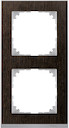MERTEN M-Pure Decor РАМКА 2 поста, ВЕНГЕ/АЛЮМИНИЙ, SM