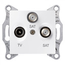 SEDNA TV/SAT/SAT РОЗЕТКА оконечная, 1dB, БЕЛЫЙ