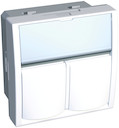 НАКЛАДКА 2xRJ45 SYSTIMAX БЕЛАЯ RAL9003