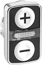 ГОЛОВКА КНОПКИ ДВОЙНАЯ С МАРКИРОВК + LED ZB4BW7A1715