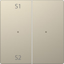 MERTEN D-Life PlusLink КЛАВИША 2-ная с S1/S2, пусто, САХАРА, SD