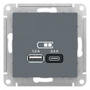 USB РОЗЕТКА A+С, мех, ГРИФИЛЬ