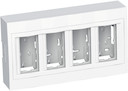 КОРОБКА НАР.МОНТ 4Х2 ВЕРТ.С РАМКОЙ R9003