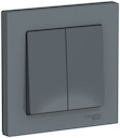 ATLASDESIGN 2-клавишный ВЫКЛЮЧАТЕЛЬ, сх.5, 10АХ, в сборе, ГРИФЕЛЬ