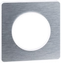 ODACE РАМКА 1-постовая, для механизма белого цвета, ПОЛИРОВАННЫЙ АЛЮМИНИЙ