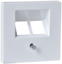 MERTEN ЦЕНТР.ПЛАТА д/розетки RJ45, 2 поста, АКТИВНЫЙ БЕЛЫЙ, SM
