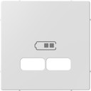 MERTEN ЦЕНТРАЛЬНАЯ НАКЛАДКА для USB механизма 2,1А, АКТИВНЫЙ БЕЛЫЙ, SM