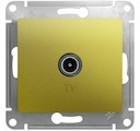 GLOSSA TV РОЗЕТКА оконечная 1DB, механизм, ФИСТАШКОВЫЙ