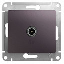 GLOSSA TV РОЗЕТКА проходная 4DB, механизм, СИРЕНЕВЫЙ ТУМАН