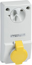 ПАНЕЛЬНАЯ РОЗЕТКА UNIKA Б/ЗАЩ 32A 2PE 100-130 IP44