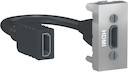 UNICA MODULAR розетка HDMI, 1 модуль, алюминий