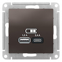 USB РОЗЕТКА A+С, мех, МОККО
