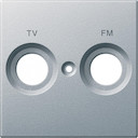 MERTEN ЦЕНТР.ПЛАТА д/антенной розетки маркировкой FM и TV, АЛЮМИНИЙ, SM
