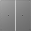 MERTEN D-Life PlusLink КЛАВИША 2-ная без симв-в, НЕРЖ. СТАЛЬ, SD