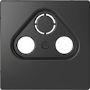 MERTEN D-Life ЦЕНТРАЛЬНАЯ НАКЛАДКА TV розетки, 2/3 отверстий, АНТРАЦИТ