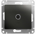 GLOSSA TV РОЗЕТКА проходная 4DB, АНТРАЦИТ