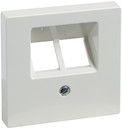 MERTEN ЦЕНТР.ПЛАТА д/розетки RJ45, 2 поста, ПОЛ.БЕЛЫЙ, SM