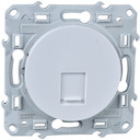ODACE РОЗЕТКА RJ45 infraplus, неэкранированный кабель, кат. 6е, БЕЛЫЙ