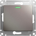 GLOSSA 1-клавишный ПЕРЕКЛЮЧАТЕЛЬ с подсветкой,сх.6а,10AX, механизм, ПЛАТИНА