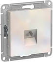 ATLASDESIGN РОЗЕТКА телефонная RJ11, механизм, ЖЕМЧУГ