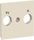 UNICA NEW ЛИЦЕВАЯ ПАНЕЛЬ TV/FM розетки, бежевый