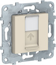 UNICA NEW ЛИЦЕВАЯ ПАНЕЛЬ RJ45 KEYSTONE/SYSTIMAX, бежевый