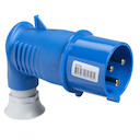 УГЛ КАБ ВИЛК ВИНТ 16А 2P-E 200-250V IP44