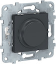 UNICA NEW LED СВЕТОРЕГУЛЯТОР повор-наж, универсальный 5-200Вт, антрацит