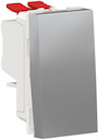 UNICA MODULAR переключатель 1-клавишный, перекрест, сх.7, 10 AX, 250 В, алюминий